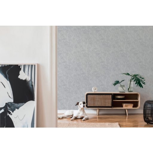 Strukturált egyszínű beton/vakolatminta szürke tónusok tapéta