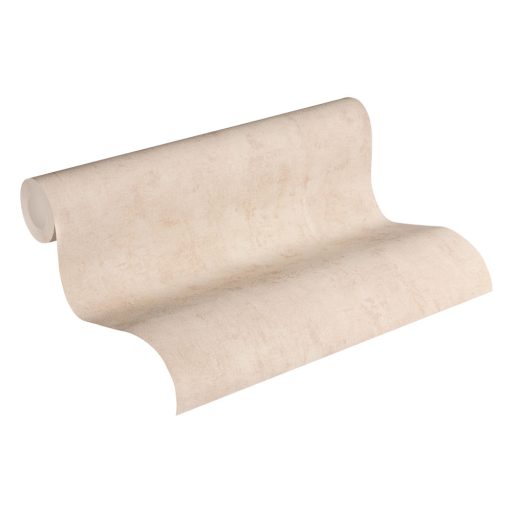 Strukturált egyszínű beton/vakolatminta bézs tónusok tapéta