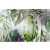 Erismann ELLE Decoration 2, 2242-10 TROPICAL LIGHTS Natur Botanikus fényből áttörő trópusi levelek fehér zöld lila szines falpanel