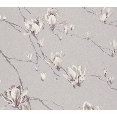 Rasch Textil Jaipur 227511 ágak virágok szürke bézs ezüst tapéta