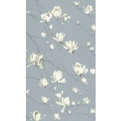   Rasch Textil Jaipur 227528  ágak virágok kék krémfehér ezüstszürke tapéta