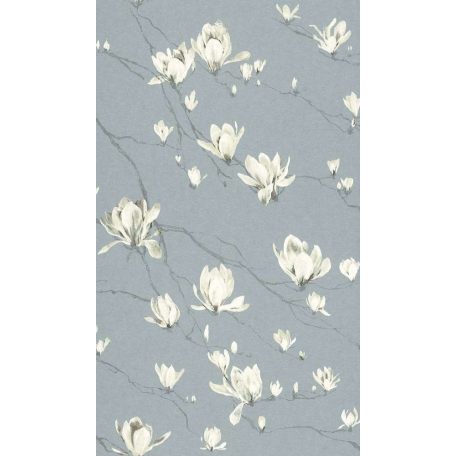 Rasch Textil Jaipur 227528  ágak virágok kék krémfehér ezüstszürke tapéta