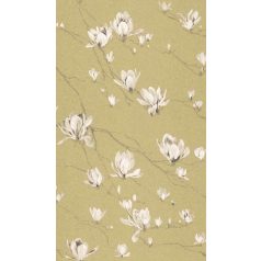   Rasch Textil Jaipur 227559  ágak virágok aranysárga krémfehér tapéta
