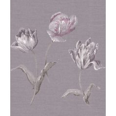   Rasch Textil Jaipur 227566 virágos szürkéslila szürke fehér eperszín tapéta