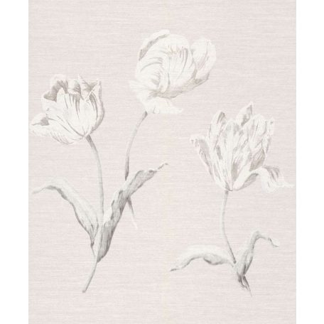 Rasch Textil Jaipur 227597  virágos krémszürke fehér szürke tapéta