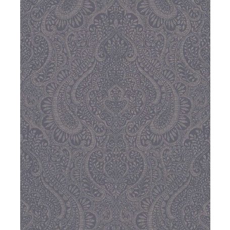 Rasch Textil Jaipur 227863 Henna díszítőminta sötétszürke kékes szürke ezüst tapéta
