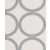 Rasch Textil Aristide 228136 Design geometrikus körök szürkésfehér ezüst fényes szinezés tapéta