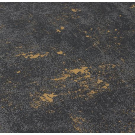 Kopott hatású vakolatminta fémes kiemelésekkel gazdagítva fekete/antracit és arany fémes hatás tapéta