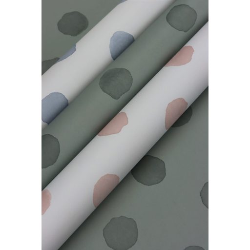 Rasch Bambino XIX 252057 Gyerekszobai Akvarell pöttyök szürke árnyalarok tapéta