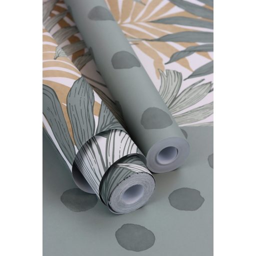 Rasch Bambino XIX 252057 Gyerekszobai Akvarell pöttyök szürke árnyalarok tapéta