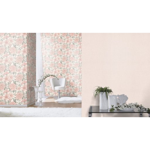 Rasch Kids World/Bambino XIX 252811 Gyerekszobai Egyszínű világosszürke tónus tapéta