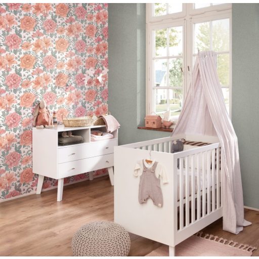 Rasch Kids World/Bambino XIX 252835 Gyerekszobai Egyszínű pasztell szürke tónus tapéta
