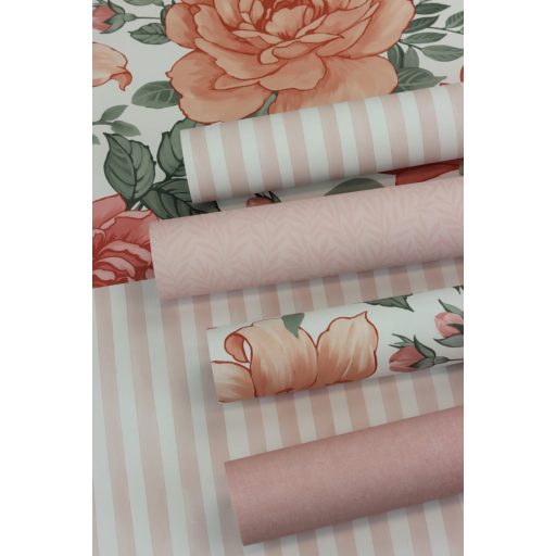 Rasch Kids World/Bambino XIX 252873 Gyerekszobai Egyszínű rózsaszín tónus tapéta