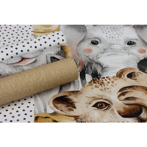 Rasch Kids World/Bambino XIX 253023 Gyerekszobai Apró pöttyös minta krémfehér világosszürke szürke tapéta