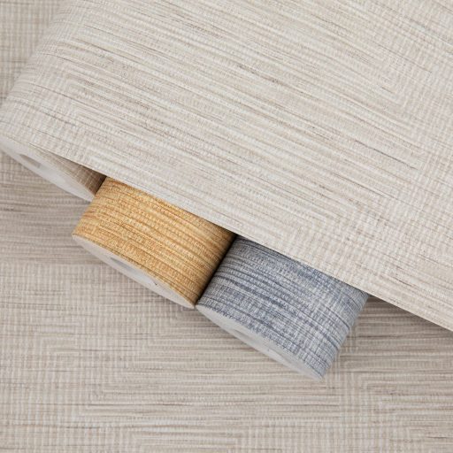 Sivatagi hangulatú négyzetes spirál elemekből épülő labirintus minta krém bézs és homokszín tónus tapéta