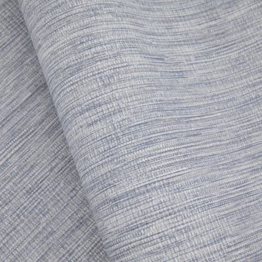 Természetes lenszövet hatású strukturált minta kék/szürkéskék/acélkék fehér és világosszürke tónus tapéta