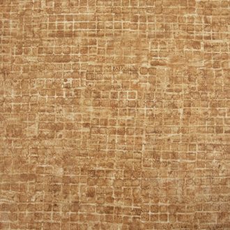   Kopott szőnyegre emlékeztető szabálytalan változatos árnyalatú négyzetek mintája arany aranybarna és krémszín tónus tapéta