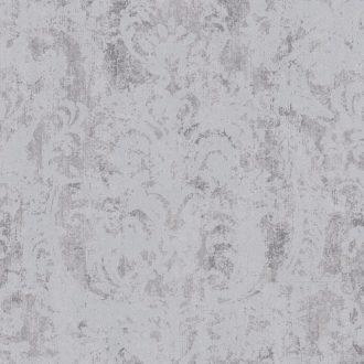   Kifinomult Vintage barokk stílusú virág ornamentika halvány kékesszürke halványkék és szürke tónus tapéta