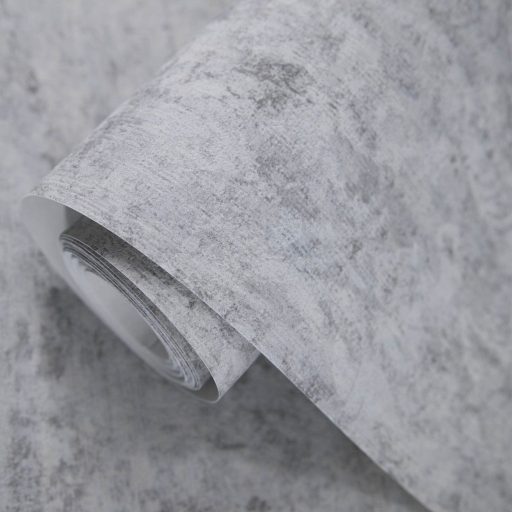 Kifinomult Vintage barokk stílusú virág ornamentika halvány kékesszürke halványkék és szürke tónus tapéta