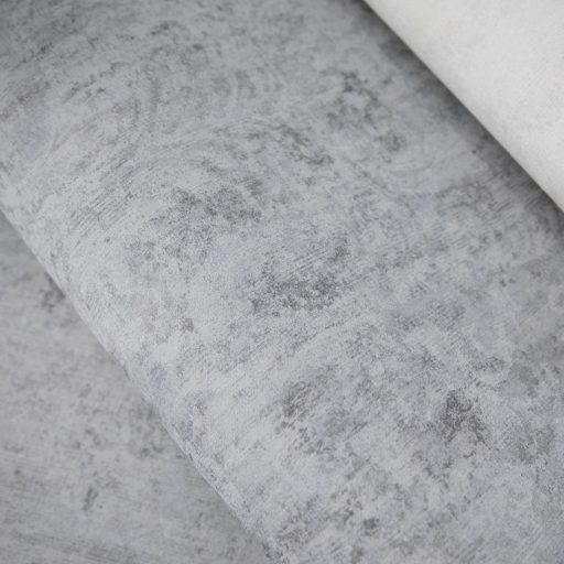 Kifinomult Vintage barokk stílusú virág ornamentika halvány kékesszürke halványkék és szürke tónus tapéta