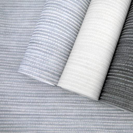 Természetes elegancia megtestesítője! Függőleges vonalvezetésű texturált minta kék/szürkéskék és fehér tónus tapéta