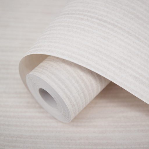 Természetes elegancia megtestesítője! Függőleges vonalvezetésű texturált minta finom bézs és krém/krémfehér tónus tapéta