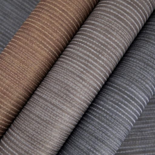 Természetes elegancia megtestesítője! Függőleges vonalvezetésű texturált minta sötétszürke és gránitszürke tónus tapéta