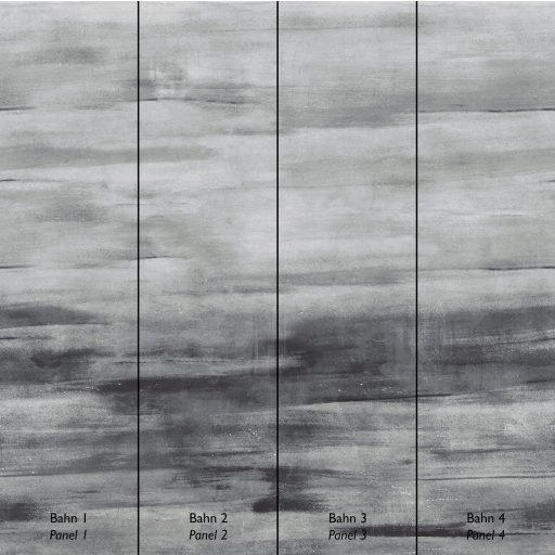 Lágy ecsetvonások és sejtelmes (szín)átmenetek akvarell természeti kép szürkéskék szürke és krémszürke tónus falpanel