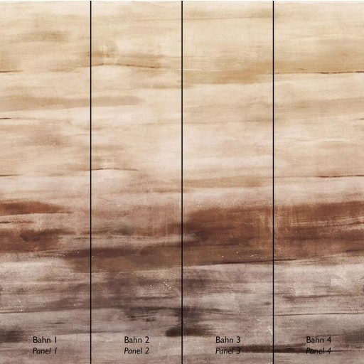 Lágy ecsetvonások és sejtelmes (szín)átmenetek akvarell természeti kép vörös vörösesbarna arany és bézs tónus falpanel