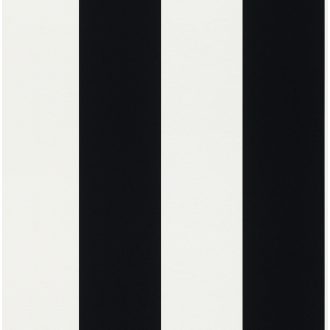 Széles blokkcsíkos fehér és fekete tónus tapéta