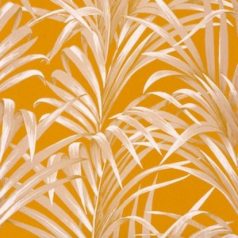   Casadeco 1930, 28922318  FOUGERES Natur stilizált nóvényi díszítés páfrányok aranysárga krémfehér bézs fényló mintarajzolat tapéta