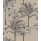 EMIL & HUGO Zanzibar 290072 PALM BOUQUET Natur trópusi pálmaliget sötét homokszín fehér fekete matt-fényes felületek tapéta