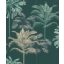 EMIL & HUGO Zanzibar 290089 PALM BOUQUET Natur trópusi pálmaliget smaragdzöld bézsarany/arany fekete matt-fényes felületek tapéta