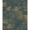 EMIL & HUGO Zanzibar 290157 MARBLE TILES Natur modulált patinás kőmintázat smaragdzöld arany matt-fényes tapéta