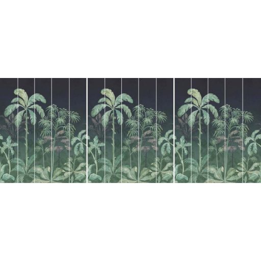 EMIL & HUGO Zanzibar 290300 JOZANI FOREST Natur trópusi misztikus szépségű dzsungel csendélet smaragdzöld éjkék digitális panel