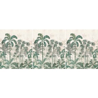   EMIL & HUGO Zanzibar 290317 JOZANI FOREST Natur trópusi misztikus szépségű dzsungel csendélet smaragdzöld homokszín digitális panel