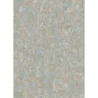   Antikolt vakolathatású strukturált fémes minta fehér kék zöldeskék bézs és barna tónus tapéta