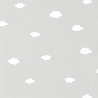   Tavaszi égbolt lágy pelyhes felhőkkel szürke és törtfehér tapéta