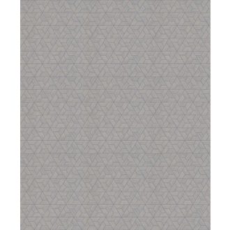   Origami szimbolika - geometriai minta háromszögek trapézok szürke fémes ezüst tapéta
