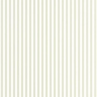   Keskeny csíkozású gyerekszobai minta halvány mandulazöld és krémfehér tónus tapéta
