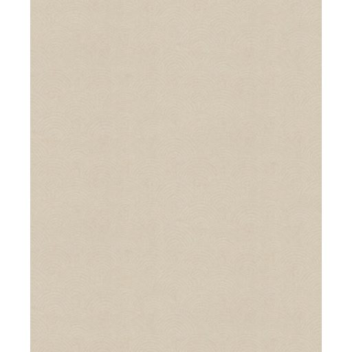 Fésűkagylók ezüst álmai kelnek életre - elegáns motívum meleg krém/bézses-szürke és ezüst tónus finom fémes fény tapéta