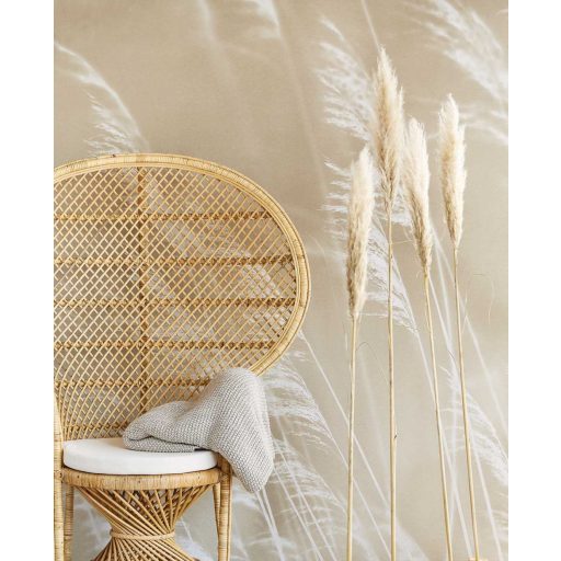 Eijffinger Waterfront 300900 Natur Skandináv szélben lengedező nádszálak bézs barna krémfehér falpanel