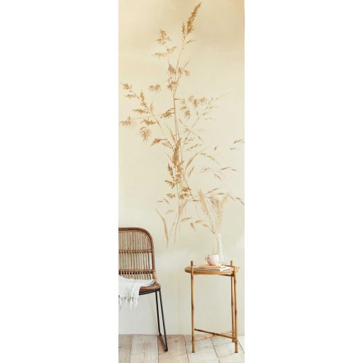 Eijffinger Waterfront 300903 AQUA TWIGS Natur Skandináv szélben ringó vízinád felhős háttéren bézs/homokszín arany/aranybarna falpanel
