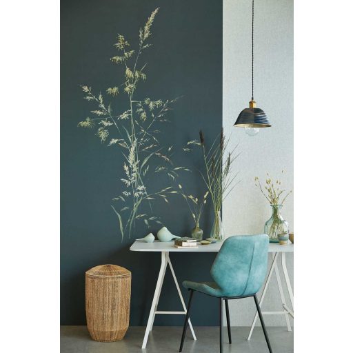 Eijffinger Waterfront 300906 AQUA TWIGS Natur Skandináv szélben ringó vízinád felhős háttéren kékes szürkésbarna bézs kék falpanel