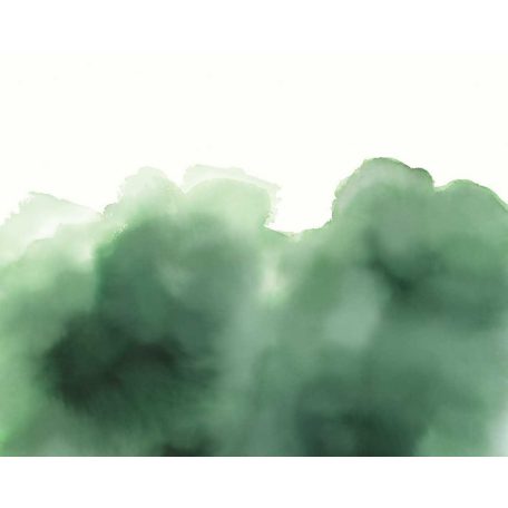 Eijffinger Waterfront 300914 AQUERELLE Natur Art felhők akvarell megjelenésben zöld árnyalatok vízzöld fehér falpanel