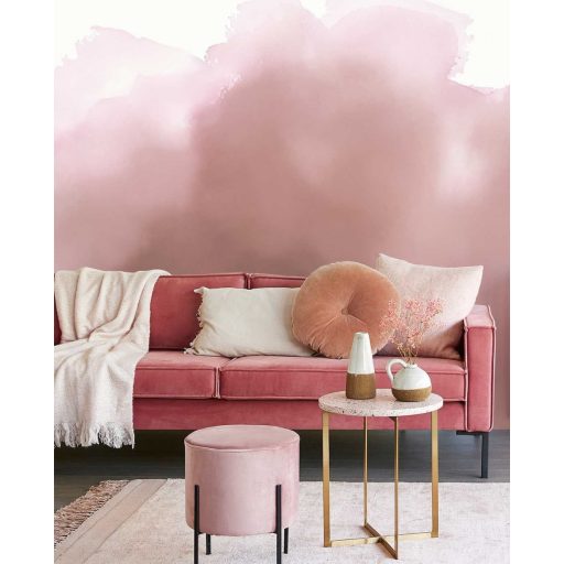 Eijffinger Waterfront 300917 AQUERELLE Natur Art felhők akvarell megjelenésben rózsaszín pink/piros fehér falpanel