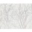 As-Creation Attractive 2/New Life/Life 4, 30094-1 Natur fa-faágak krémfehér ezüstszürke csillogó mintarajzolat tapéta