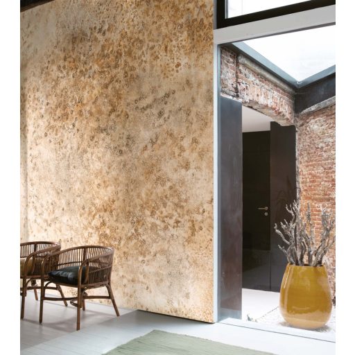 Korall mészkőlerakódások mesteri felnagyított panorámája "XXL" krém homokszín halvány és aranyló bézs tónus falpanel