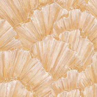   Lenyűgöző vizuális performance! Óriás kagylók szemet gyönyörködtető panorámája "M" aranyló-barna és törtfehér tónus falpanel