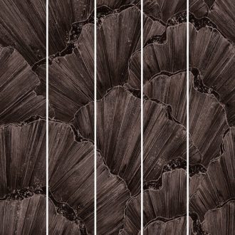   Lenyűgöző vizuális performance! Óriás kagylók szemet gyönyörködtető panorámája "M" sötétbarna szürke és fekete tónus falpanel